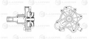 Luzar LWP 1681 Насос водяной (помпа) - 4