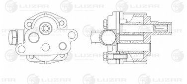 Luzar LOP 0305 Насос масляный для а/м ГАЗ (дв. змз-511) - 3