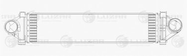 Luzar LRIC 1007 Радиатор интеркулера - 3
