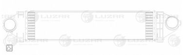 Luzar LRIC 1008 Радиатор интеркулера - 3