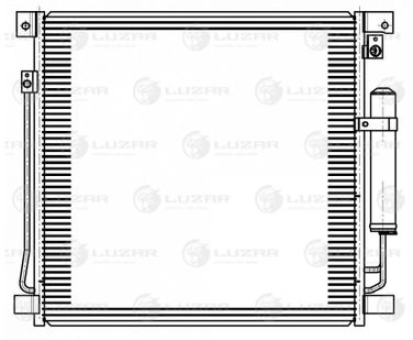 Luzar LRAC 1150 Радиатор кондиц. для а/м Mitsubishi l200 (15-)/Pajero Sport 2.4d/2.5d (15-) AT - 3