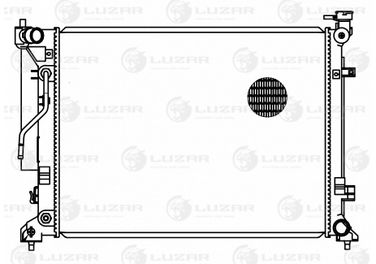Luzar LRc 08120 Радиатор охл. для а/м Kia Optima (15-) 2.0i/2.4i AT - 3