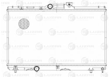 Luzar LRc 1914 Радиатор охл. для а/м Toyota Corolla e100 (91-)/Corolla e110 (95-) MT - 3