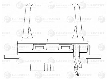 Luzar LFR 1855 Резистор вентилятора отопителя - 3