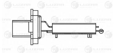 Luzar LFR 1661 Резистор э/вент. отоп. для а/м Fiat Albea (02-) - 3
