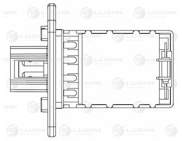 Luzar LFR 1751 Резистор э/вент. отопителя - 3
