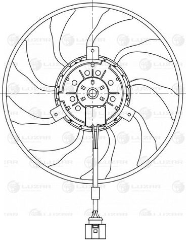 Luzar LFAC 1848 Электровентилятор кондиционера Luzar - 3