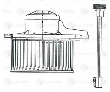Luzar LFh 0863 Электровентилятор отопителя - 3