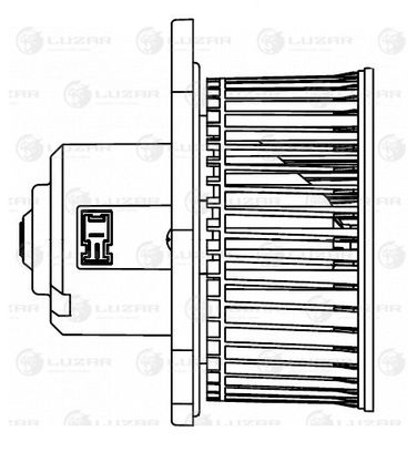 Luzar LFh 1490 Электровентилятор отопителя - 3