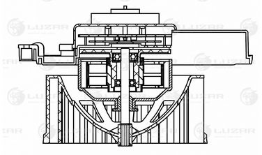 Luzar LFh 1867 Электровентилятор отопителя - 3