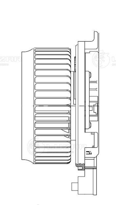 Luzar LFh 1910 Электровентилятор отопителя - 3