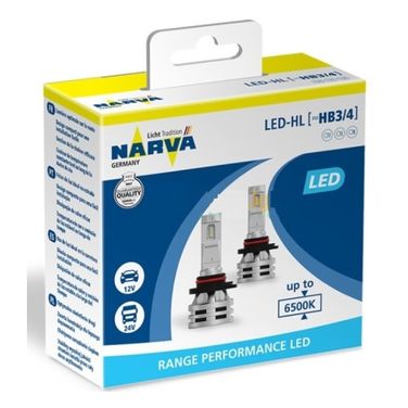 Narva 18038 Комплект светодиодных ламп LED HB3 / HB4 rpl2 12в/24в 6500к X2 - 1