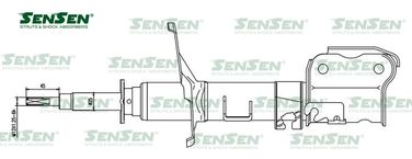 SENSEN 42141184 Амортизатор ПЕР прав nissan pathfinder (r50) 3.3-3. - 1