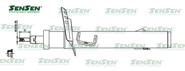 SENSEN 42141593 Амортизатор ПЕР прав ford   / s-max - 1