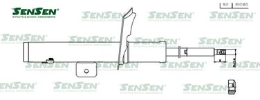 SENSEN 42141632 Амортизатор ПЕР ЛЕВ peugeot 607 - 1