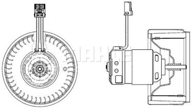 Mahle AB 22 000P Вентилятор салона - 1