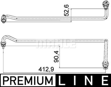 Mahle AHX 4 000P Запасные части для теплообменника салона - 2