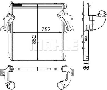 Mahle CI 101 000P Интеркулер - 4