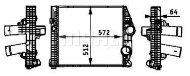 Mahle CI 114 000P Снят с производства Интеркулер - 2