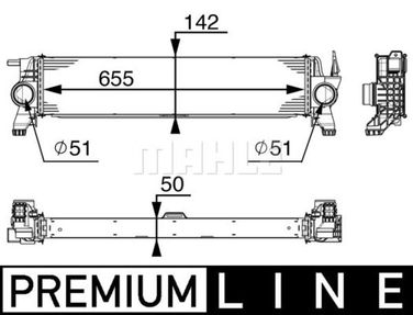 Mahle CI153000P Интеркулер - 2