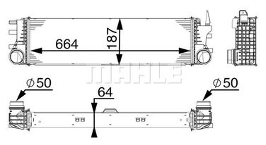 Mahle CI 180 000P Интеркулер - 1