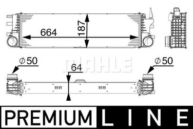 Mahle CI 180 000P Интеркулер - 2