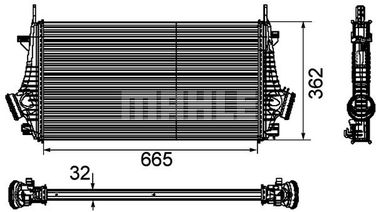 Mahle CI 191 000P Интеркулер - 1