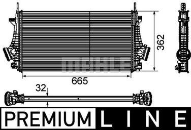 Mahle CI 191 000P Интеркулер - 2