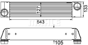 Mahle CI 193 000P Интеркулер - 1