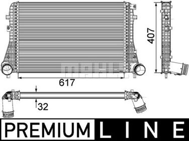 Mahle CI 208 000P Интеркулер - 2