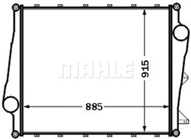Mahle CI 354 000P Интеркулер - 2