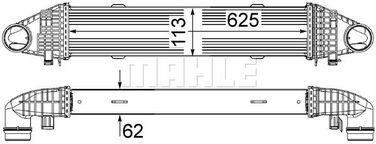 Mahle CI 356 000P Интеркулер - 1
