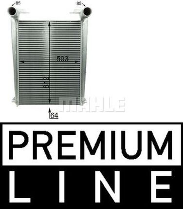 Mahle CI 44 000P Интеркулер - 6
