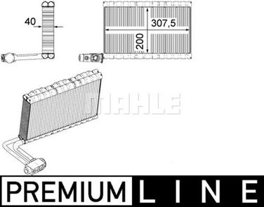 Mahle AE 109 000P Испаритель - 2