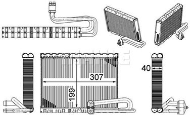 Mahle AE121000P Испаритель кондиционера - 1