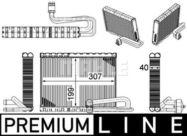 Mahle AE121000P Испаритель кондиционера - 2