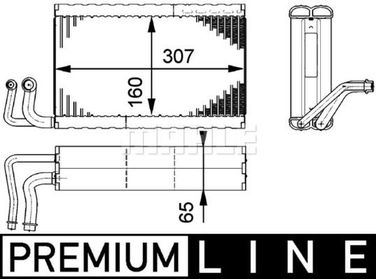 Mahle AE 68 000P Испаритель - 2