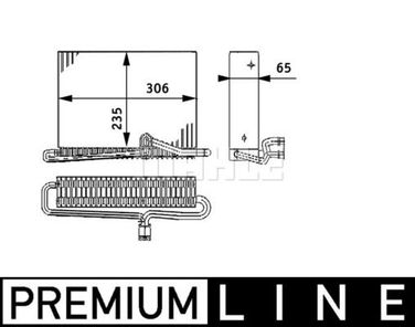 Mahle AE 74 000P Испаритель - 2