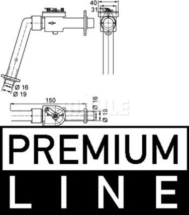 Mahle CV 7 000P Клапан охлаждения HCV - 2