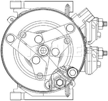 Mahle ACP 310 000P Компрессор кондиционера - 3