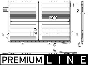Mahle AC 452 000P Конденсер кондиционера - 2
