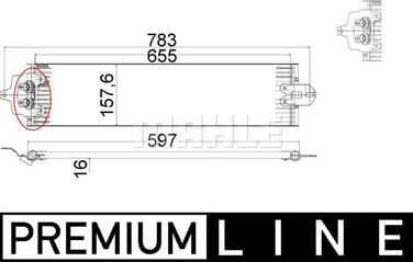 Mahle CLC 49 000P Масляный радиатор - 3