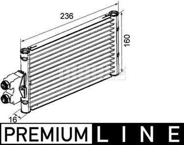 Mahle CLC 74 000P Масляный радиатор - 2