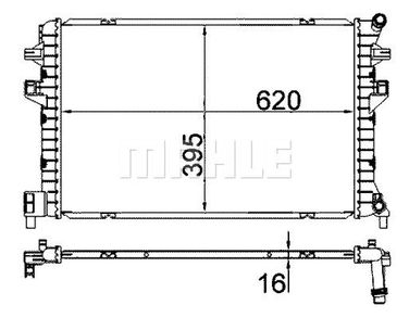 Mahle CIR 34 000S Низкотемпературный радиатор - 5