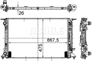 Mahle CR 910 000S Радиатор охлаждающей жидкости - 5