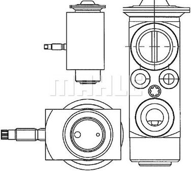 Mahle AVE 66 000P Расширительный клапан и дроссельная трубка - 1