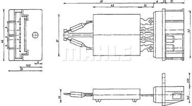 Mahle ABR 101 000P Регулятор и резистор вентилятора кондиционера - 1