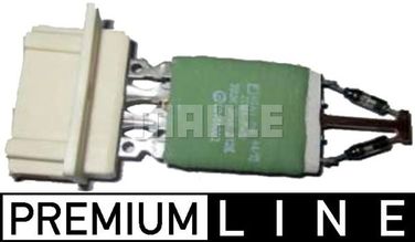 Mahle ABR 101 000P Регулятор и резистор вентилятора кондиционера - 3