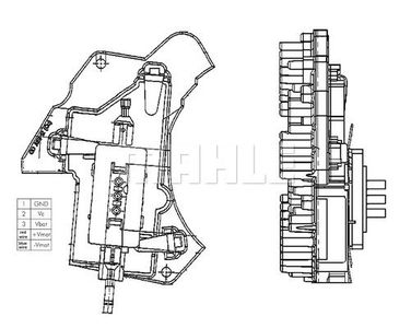 Mahle ABR 24 000P Регулятор и резистор вентилятора кондиционера - 1