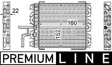 Mahle CK 10 000P Топливный радиатор - 2